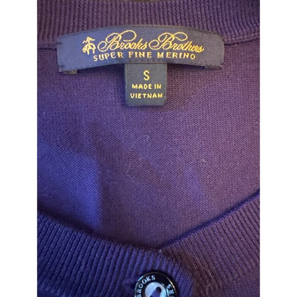 Brooks Brothers Super Fine Merino Cardigans Lot of 2 Red & Purple Size Small - Picture 3 of 5